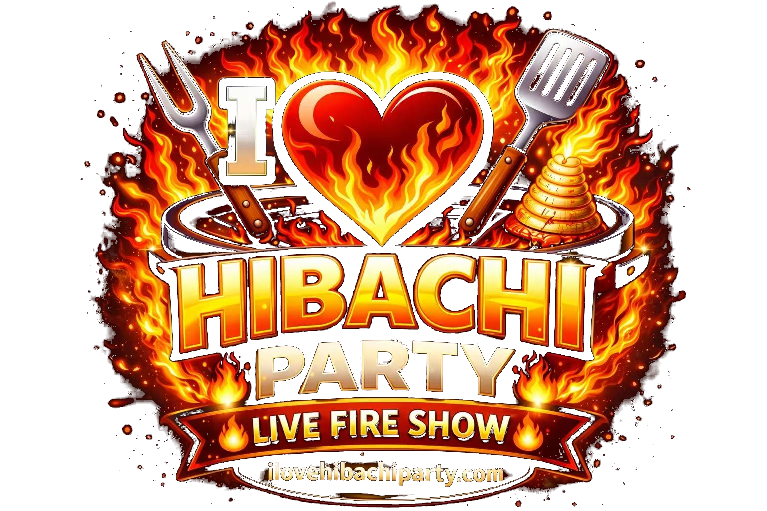 Ilovehibachiparty logo